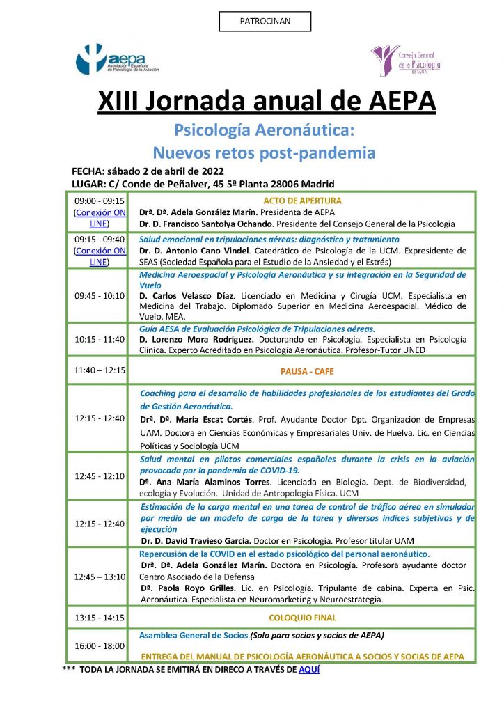 Programa Jornada AEPA
